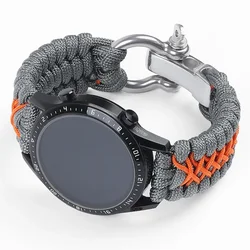 Correa trenzada de nailon para reloj Huawei, pulsera de repuesto Universal de 20mm, 22mm, 24mm, GT2, GT3, 46mm, Samsung Galaxy