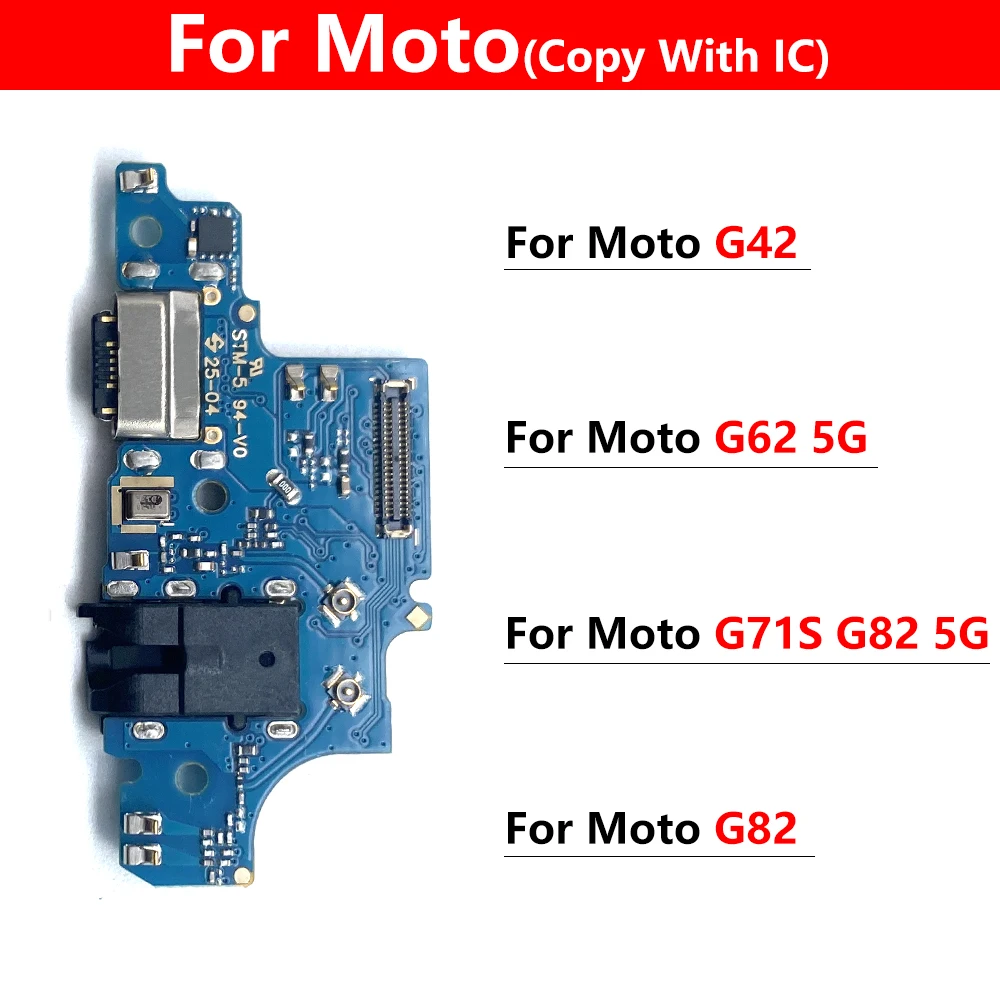 

USB Charger Dock Connector Charging Port Microphone Flex Cable Replacement Parts For Moto G42 G62 G71S G82 5G