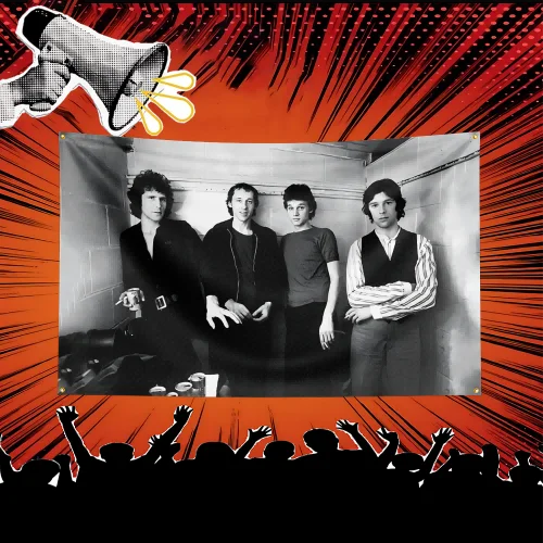 Dire Straits Inspired Rock Music Flag 3x5 FT Polyester Banner For Bedroom Wall Decor Music Fans Gift