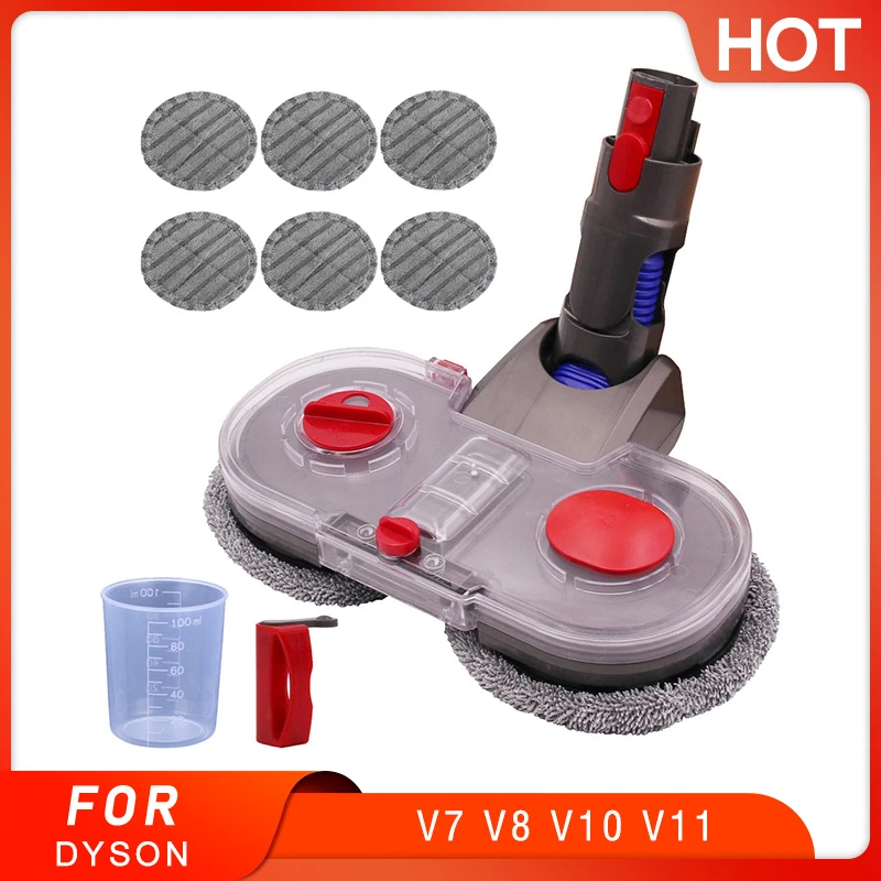 Mop para Dyson Electric Mopping Vacuum Brush Cleaner Pano de limpeza para Dyson V7 V8 V10 V11 Peças substituíveis com tanque de água