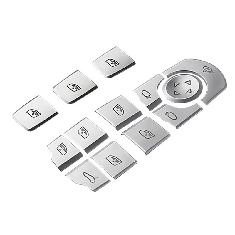 ปุ่มยกหน้าต่างรถประดับเลื่อมตกแต่งภายในโครเมี่ยมสำหรับอุปกรณ์เสริม Porsche- Panamera Cayenne Macan