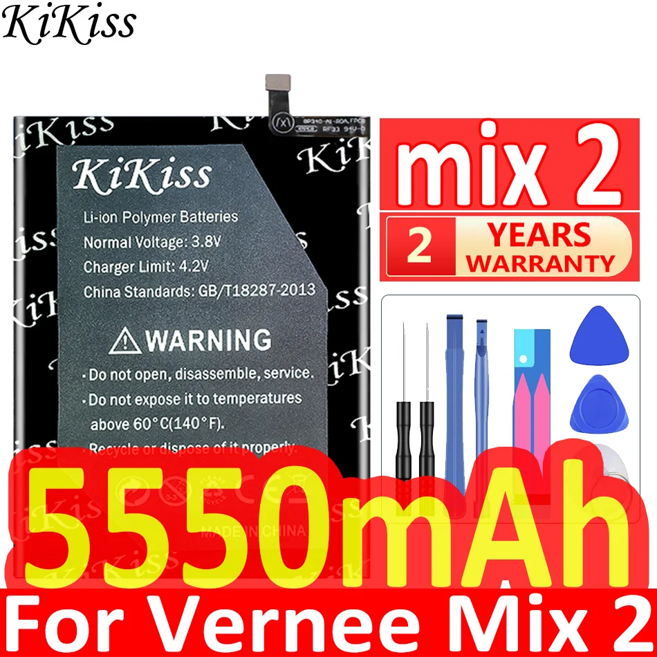 5550mAh For Vernee Mix 2 High Capacity Mobile Phone Battery Long-Lasting Performance