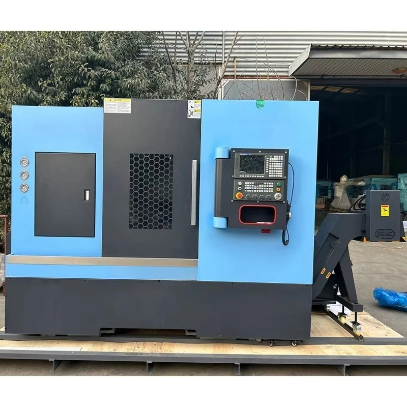 Hot Selling TCK56Y Precision CNC Machine Tools Horizontal Inclined Bed Lathe CNC Lathe Milling