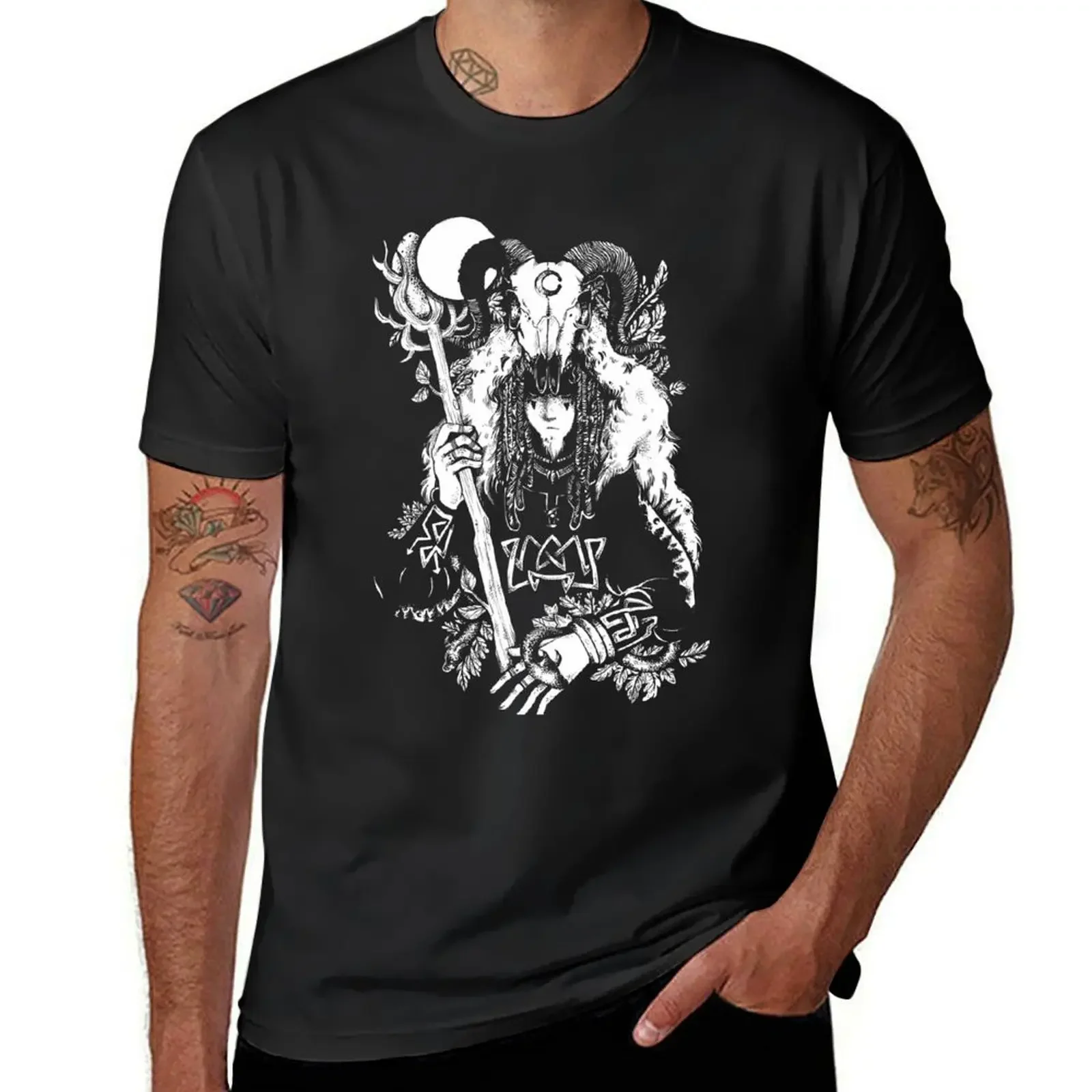 SHAMAN T-Shirt oversized rapper graphic tees mens designer t shirt