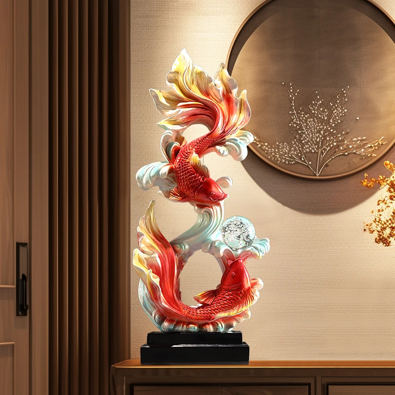 Dekorasi Rumah Patung Ikan Orn - Resin Art Gift For Birthday ulasan dan harga