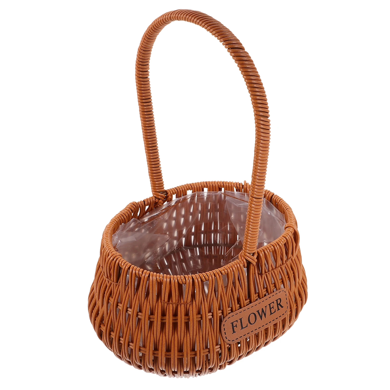 

Woven Flower Basket H heldH madeBasket for Gifts Home Office Decorative Arrangement Supply Craftsmanship Natural Color