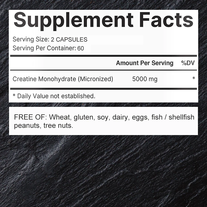 Creatine Monohydrate - Improves Athletic Performance, Strength, Endurance and Muscle Building