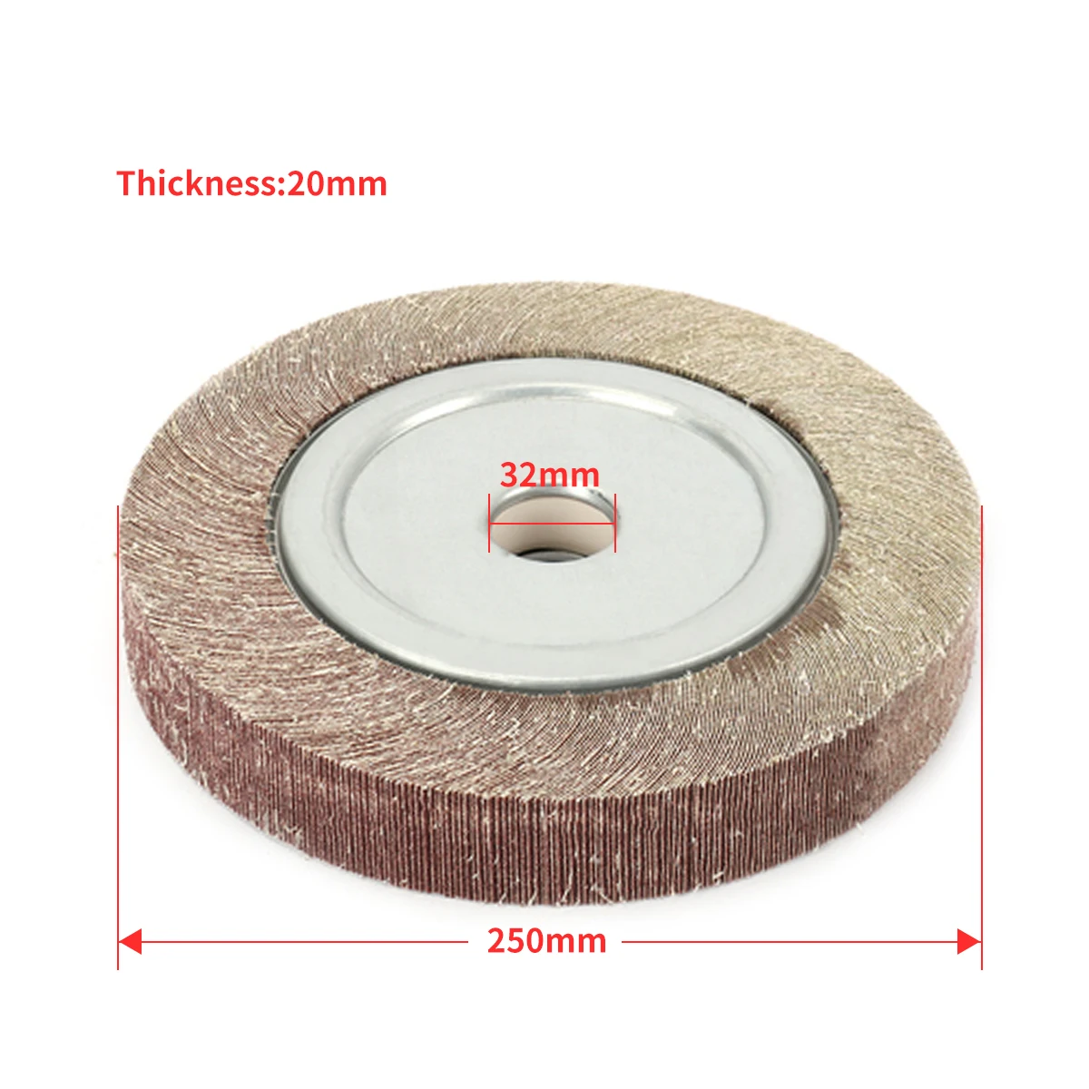 250มม./10 "หน้าแปลน Flap จานเจียรอลูมิเนียมออกไซด์ Mop ขัดขัดขัด32Mm Bore สำหรับโลหะไม้