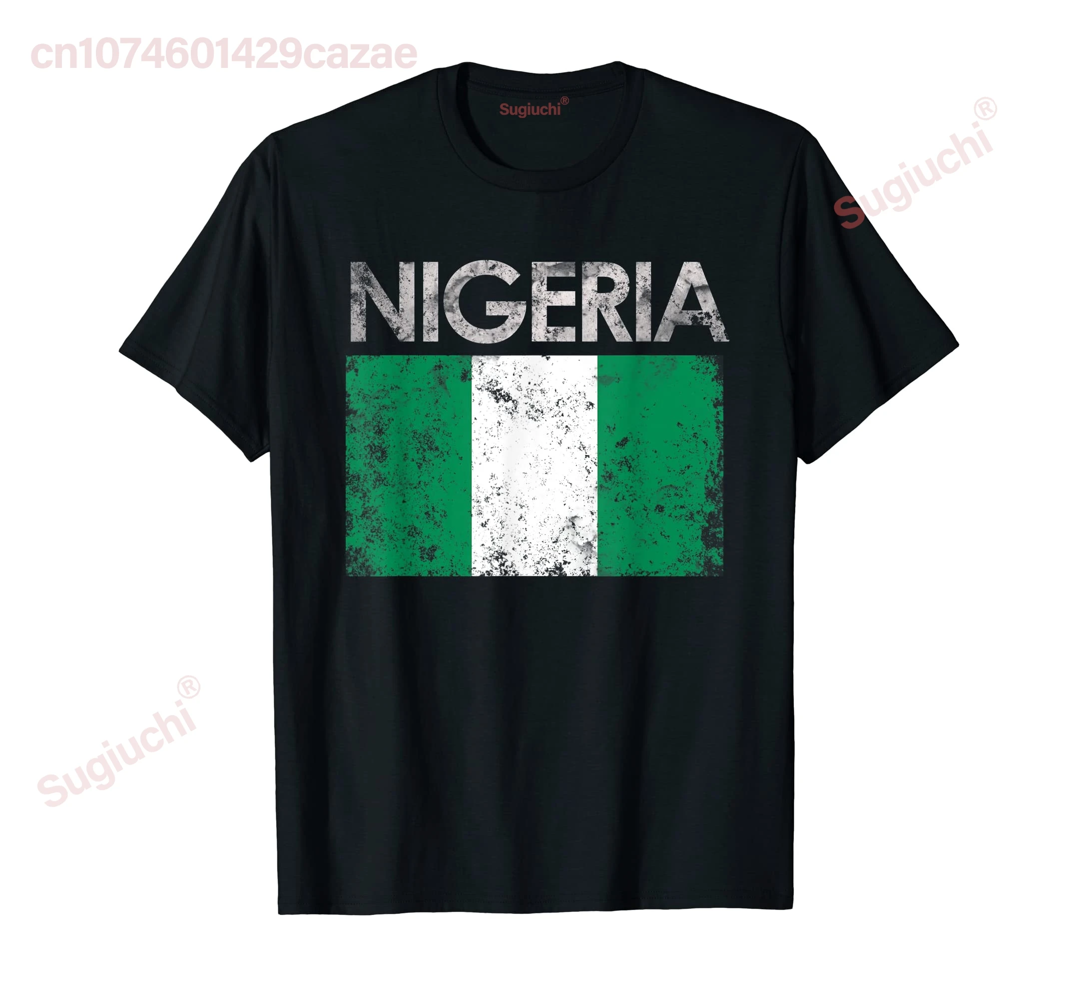 100% Cotton Vintage Nigeria Nigerian Flag Pride Gift T-Shirt MEN WOMEN UNISEX T Shirts Size S-6XL