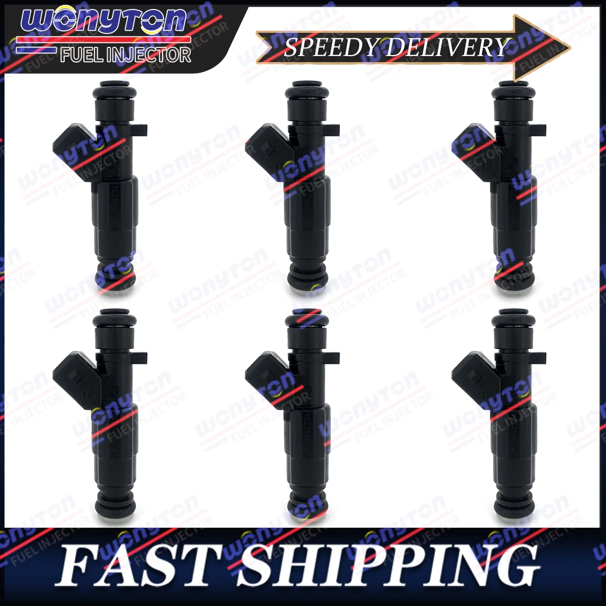 

6Pcs Fuel Injectors 0280156274 032906031H for VW Crossfox Polo Golf IV 1.6L 1.4L