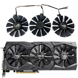 1SET 6PIN ROG-STRIX-GTX1070-O8G-GAMING GPU Fan,For ASUS ROG-STRIX-GTX 1080、1080TI、1070TI、1070、1060 GAMING Video card cooling fan