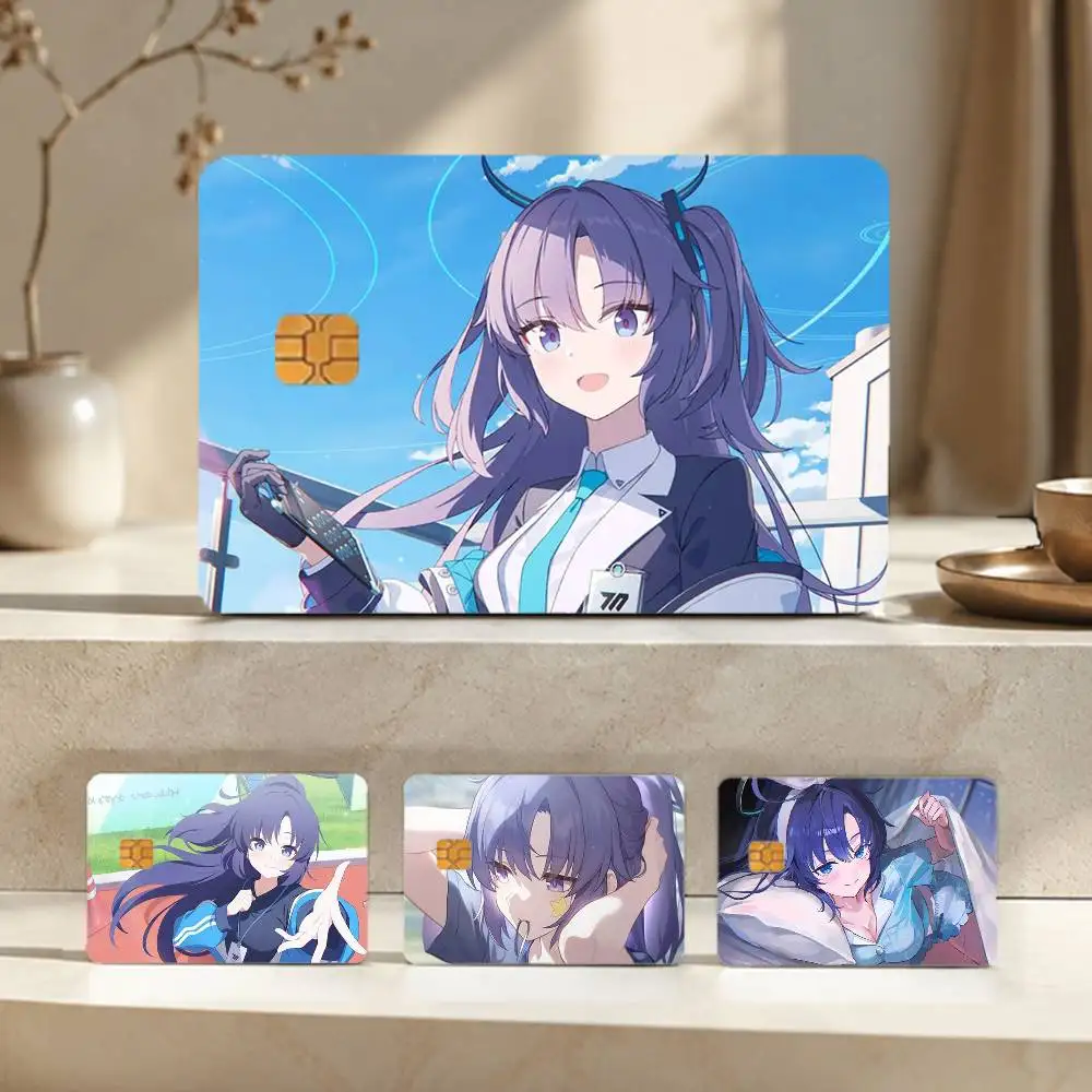 Hayase Yuuka Blue Archive Sticker Film Tape Skin for Credit Card Debit Card Waterproof Stickers