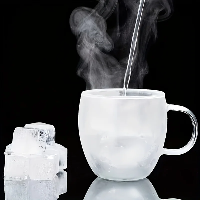 250ml Premium Double-Walled Borosilicate Glass Coffee Mug with Handle Heat Insulation High Temperature Juice Milk Coffee Cup
