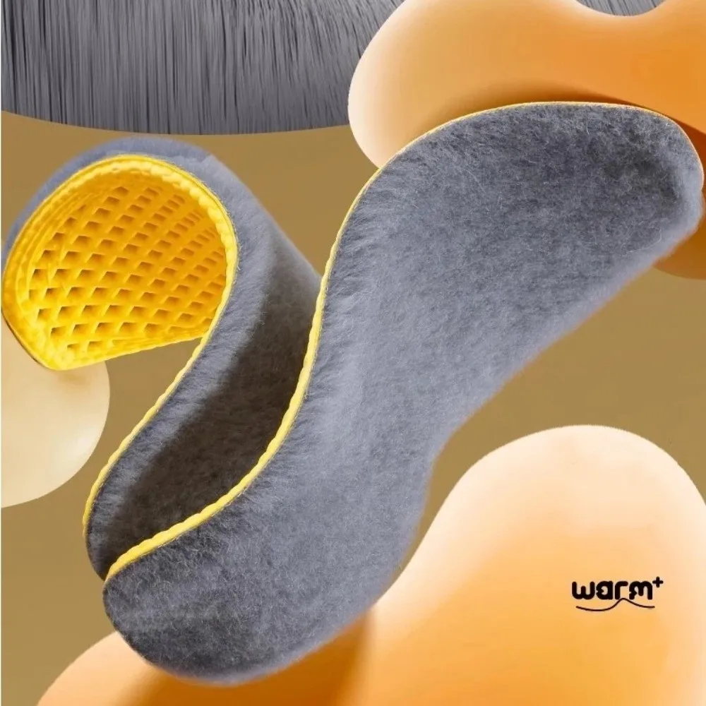 Palmilhas macias e grossas de caxemira para botas de neve, quentes, ultra macias, térmicas, autoaquecidas, absorventes de suor, inserções esportivas masculinas