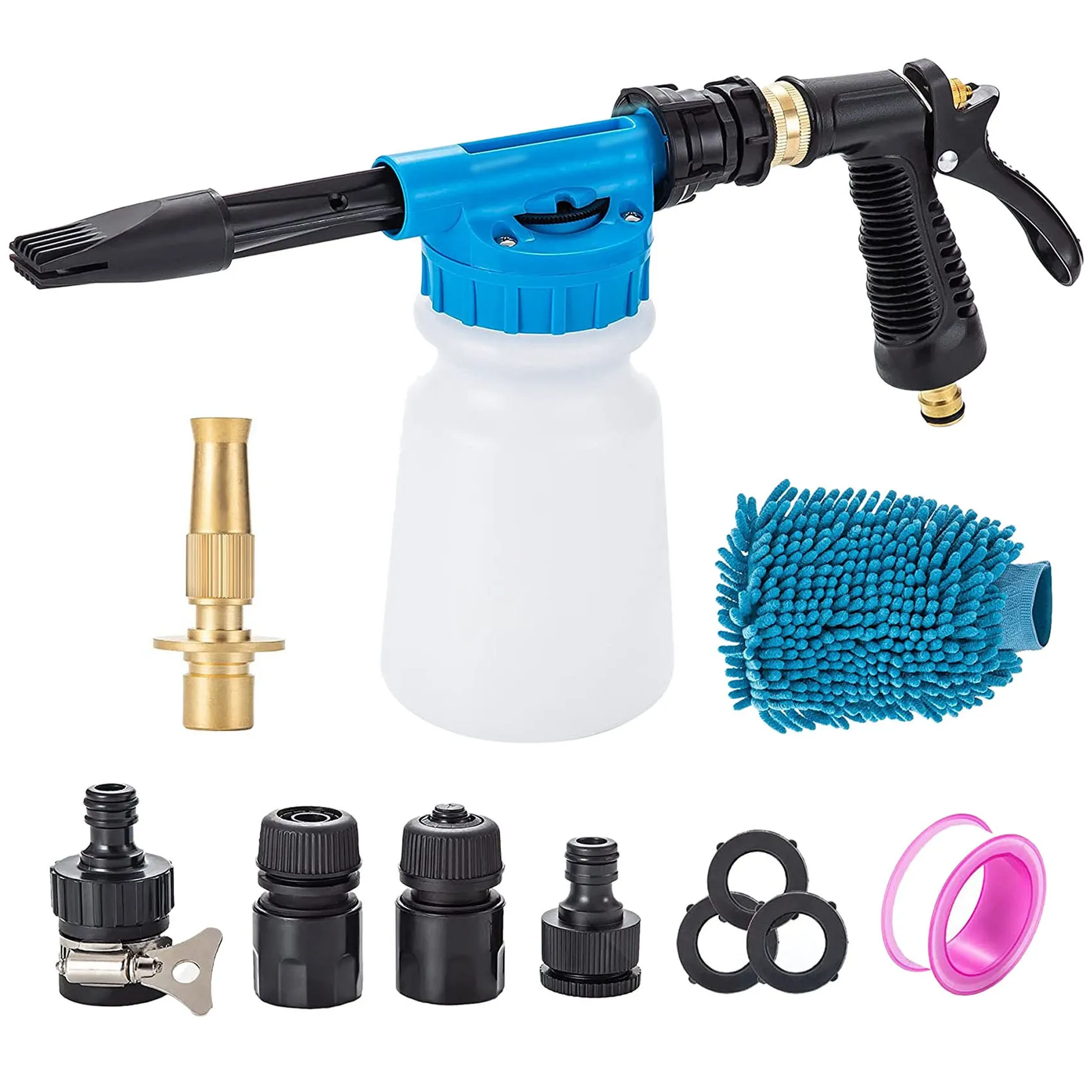 

Car Wash Foam G-Un Adjustable Car Wash Foam Sprayer Foam Blaster with Adjustable Nozzle Washing Mitts 6 Level Ratio Dial