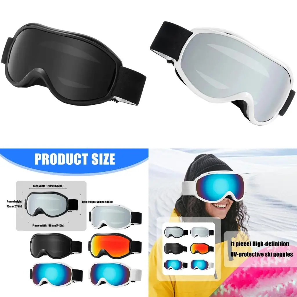 

Двухслойные очки для сноуборда, противотуманные лыжные очки с широким обзором для мужчин и женщин, спортивные велосипедные лыжи,