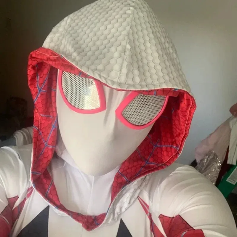 AA wat Cafele Stacy Spider Gwen Cosplay Costumes for Women Kids Jumpsuits Halloween Party Props Costume Detach2025 New