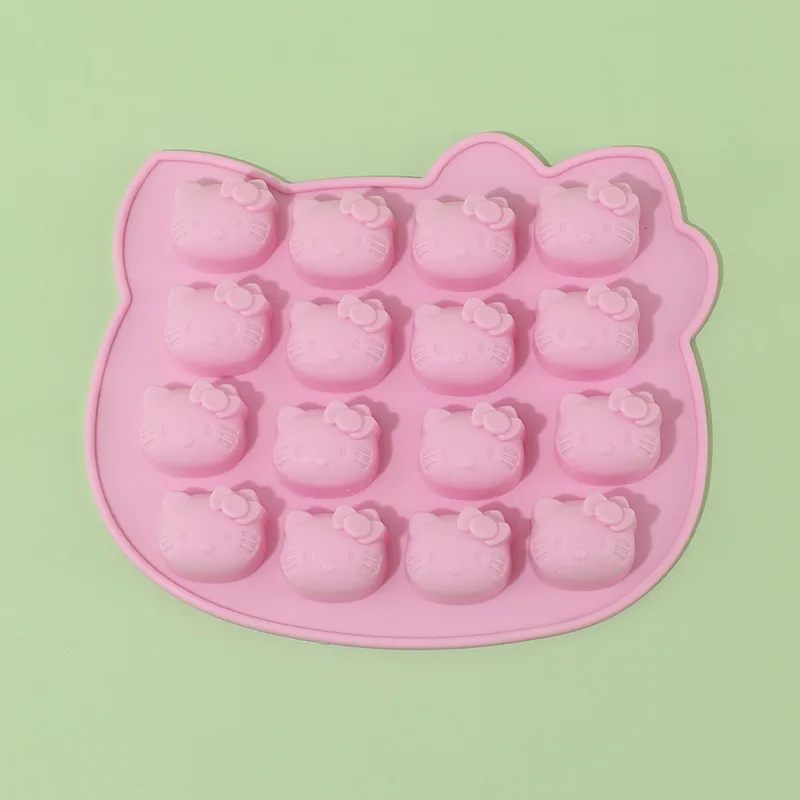 16pcs Sanrio Hello Kitty Silicone Cake Mould Chocolate Mould Dessert Decoration Baking Gadgets Sweety Baking Tools Decorating