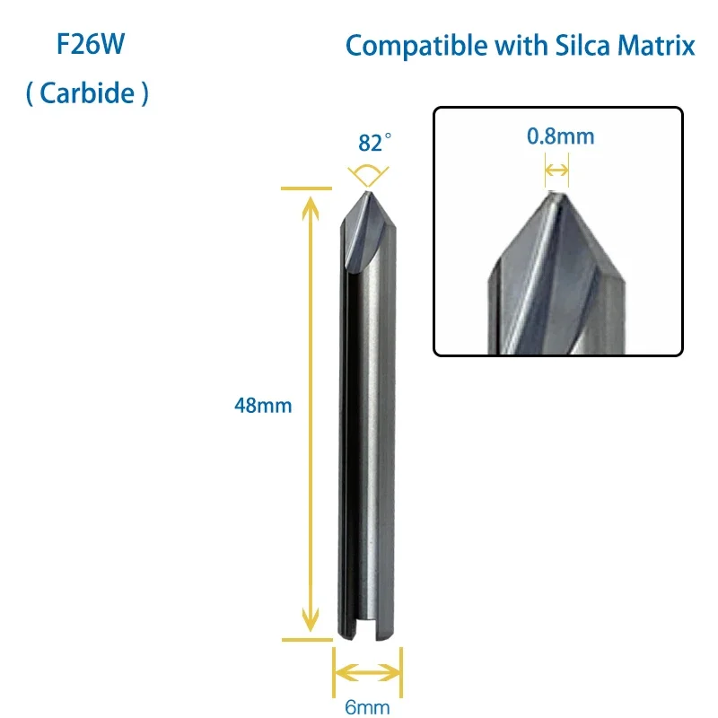 Key Cutter F26 T26 For Keso Key Compatible WIth SILCA Matrix Key Machine Locksmith Tools