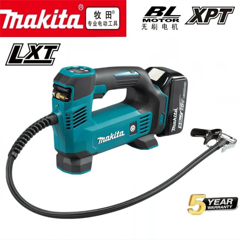 Makita DMP180Z 18V LXT® Lithium-ion Cordless Inflator French Valve Adapter Sports Ball Needle Conical Adapter Blue G