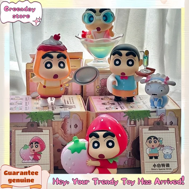 Nuevo y genuino Toptoy Crayon Shin-Chan caja ciega deliciosa mercancía Kasukabe Crayon Shin-Chan figuras caja misteriosa juguetes de regalo