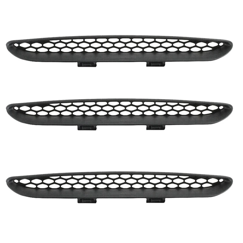 

3X Car Front Hood Scoop Bezel Mesh Intake Grille Cover 68202462AD For DODGE Charger SRT Hellcat 2016-2021