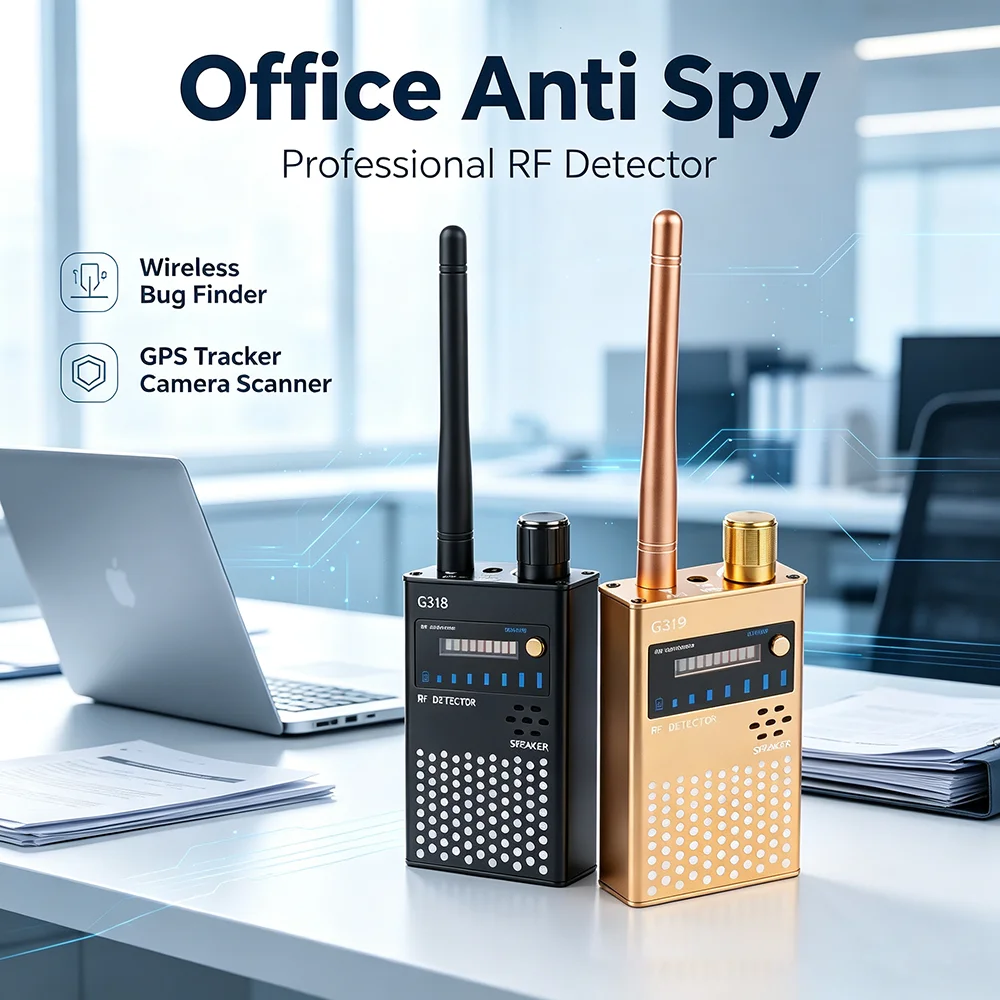 Professional Wireless RF Signal Detector Bug GPS Tracker GSM Anti Wiretapping Detect Anti-spy Hidden Camera Scanner 1MHz-8000MHz