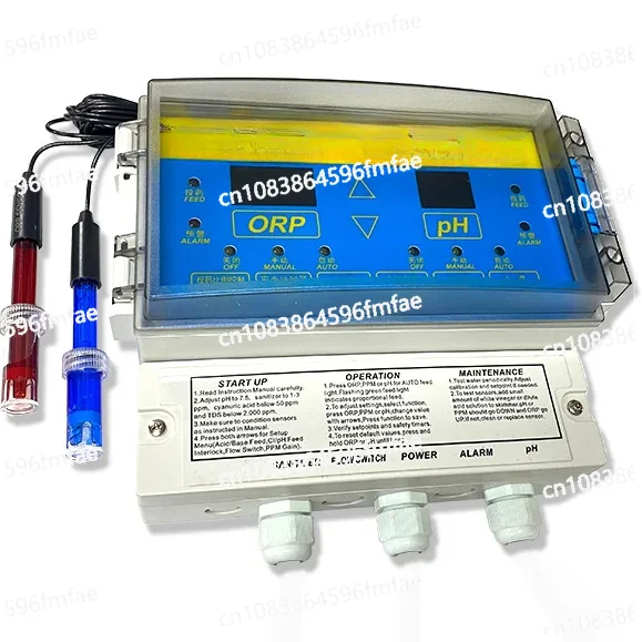 

Automatic Swimming Pool Water Quality Monitor Measurement PH / ORP Sensor Analyzer Control System