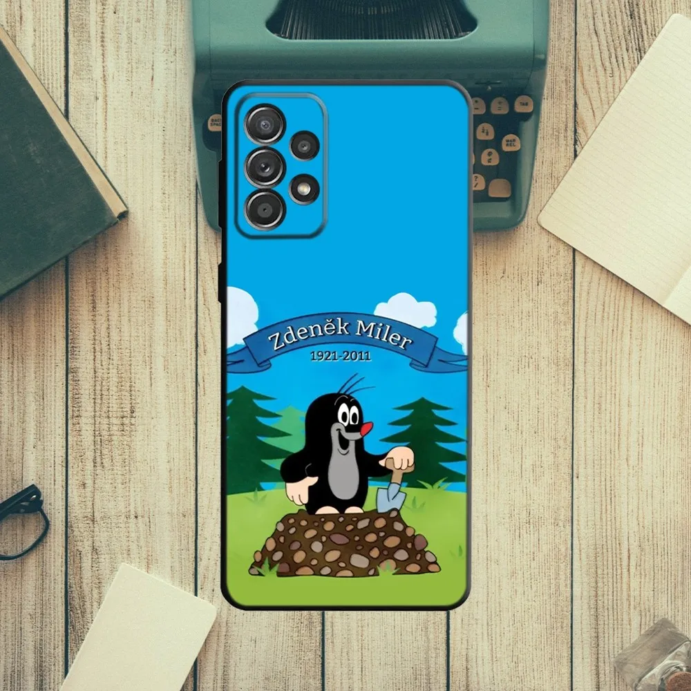 Cartoon Little Mo-le Phone Case For Samsung S21,S22 Ultra,S20,S30 plus,S22 plus,S23,S30 ultra 5G Silicone Cover