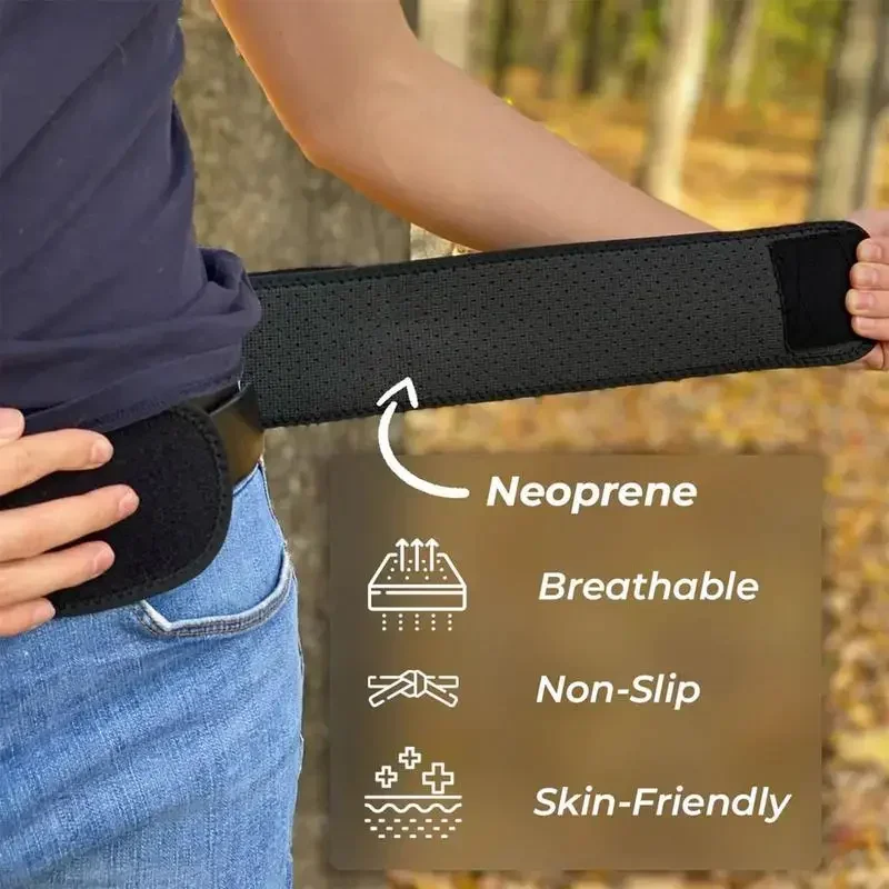 109cm/140cm Sacroiliac Hip Belt Adjustable Hip Support Belt Non-Slip Pelvic Support Belt Breathable Tailbone Protector Belt