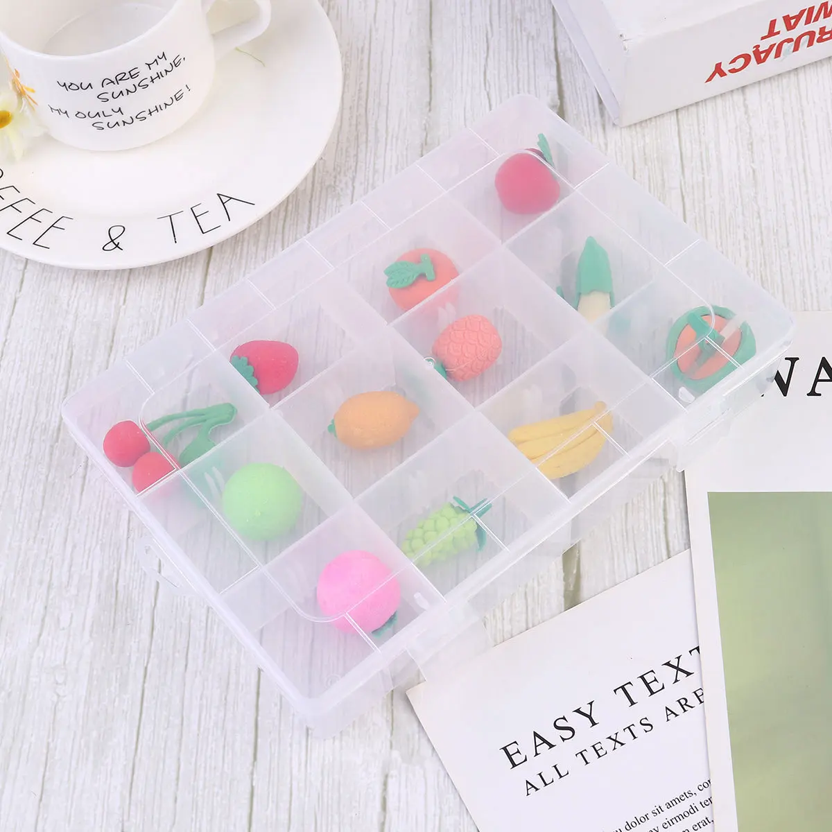 

12Pcs Fruit Series Pencil Eraser Creative Cute Cartoon School Student Stationery Drawing Office Supplies Pencil Eraser