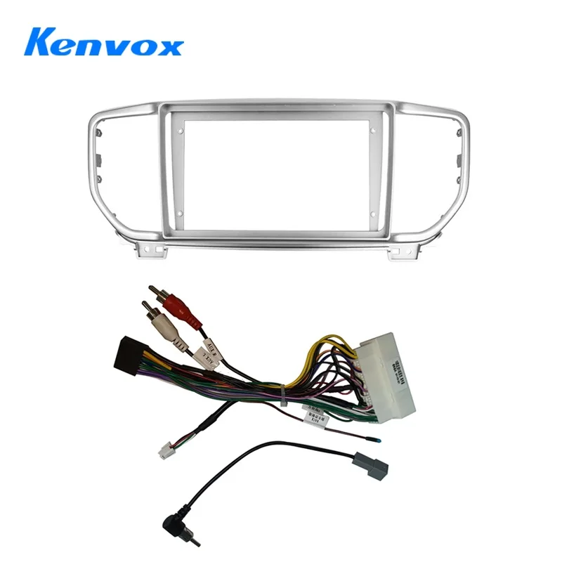 9 Inch Car Radio Fascia For Kia Sportage 4 QI KX5 2018 2021 Double Din GPS Stereo Frame Dashboard Panel Installation Trim Kit