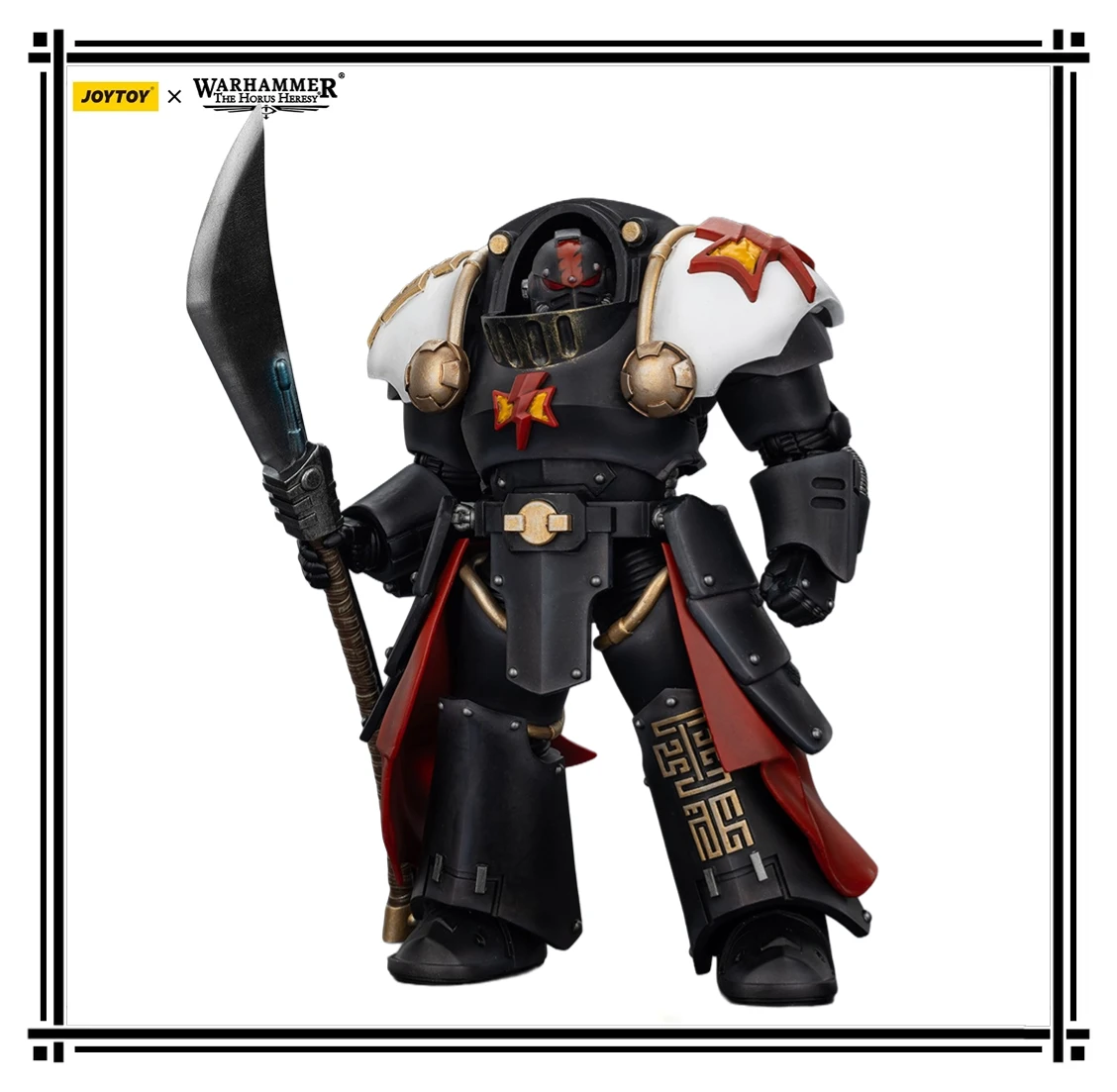 

Original JOYTOY White Scars Ebon Keshig Terminator 2 with Power Glaive Animation Figures Model Ornaments Collection