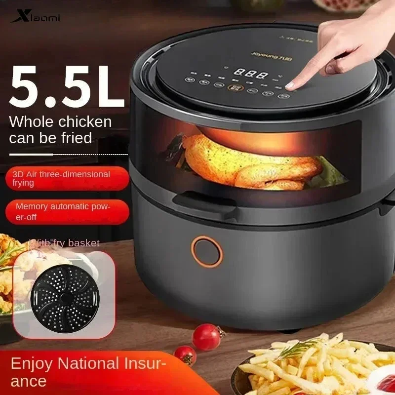 New Visual air fryer large capacity household multi-functional light smoke frying  French fries machine new model