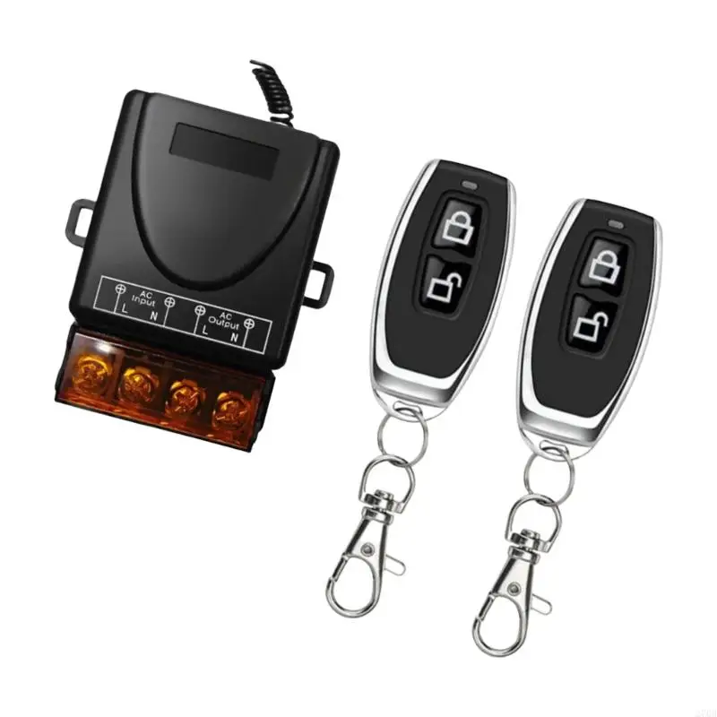 Set Sakelar Daya Kendali Jarak Jauh Relai 30A untuk Sistem 240V Perangkat Listrik Pompa Air dan Otomasi Industri