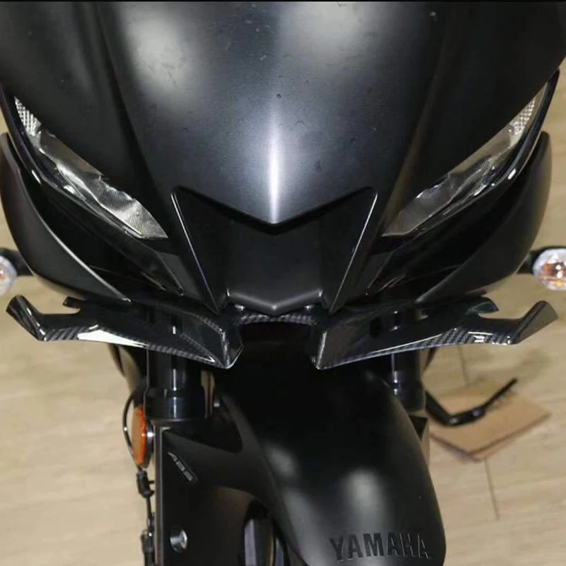 For YAMAHA YZF R3 R25 YZF-R3 YZF-R25 19-25 Motorcycle Beak Nose Extension Cover Spoiler Front Winglets Fairing Aerodynamic Wing