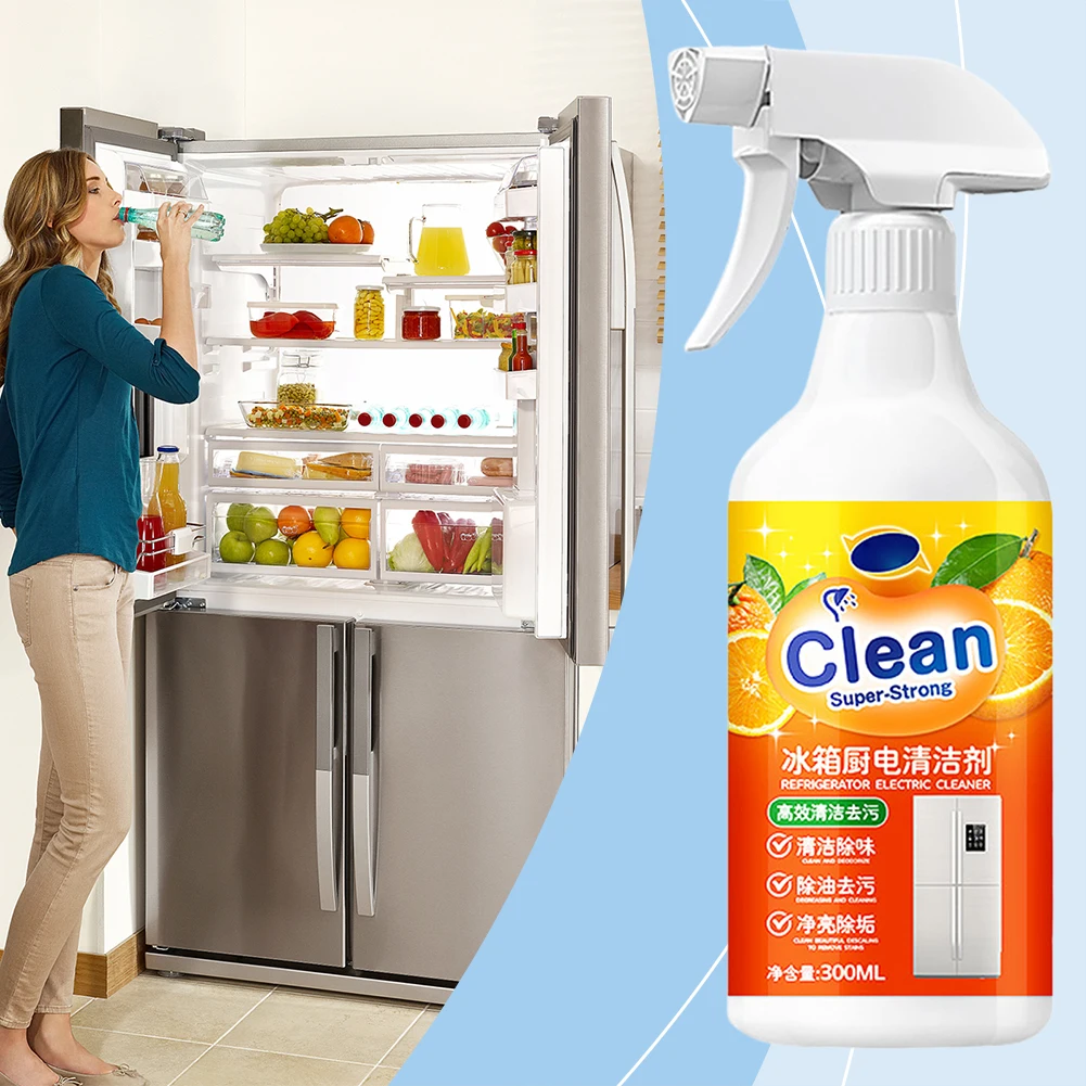 Stainless Steel Appliance Stain Remover,Kitchen Appliance Cleaner,Streak-Free Residue-Free Family Refrigerator Maintenance Spray
