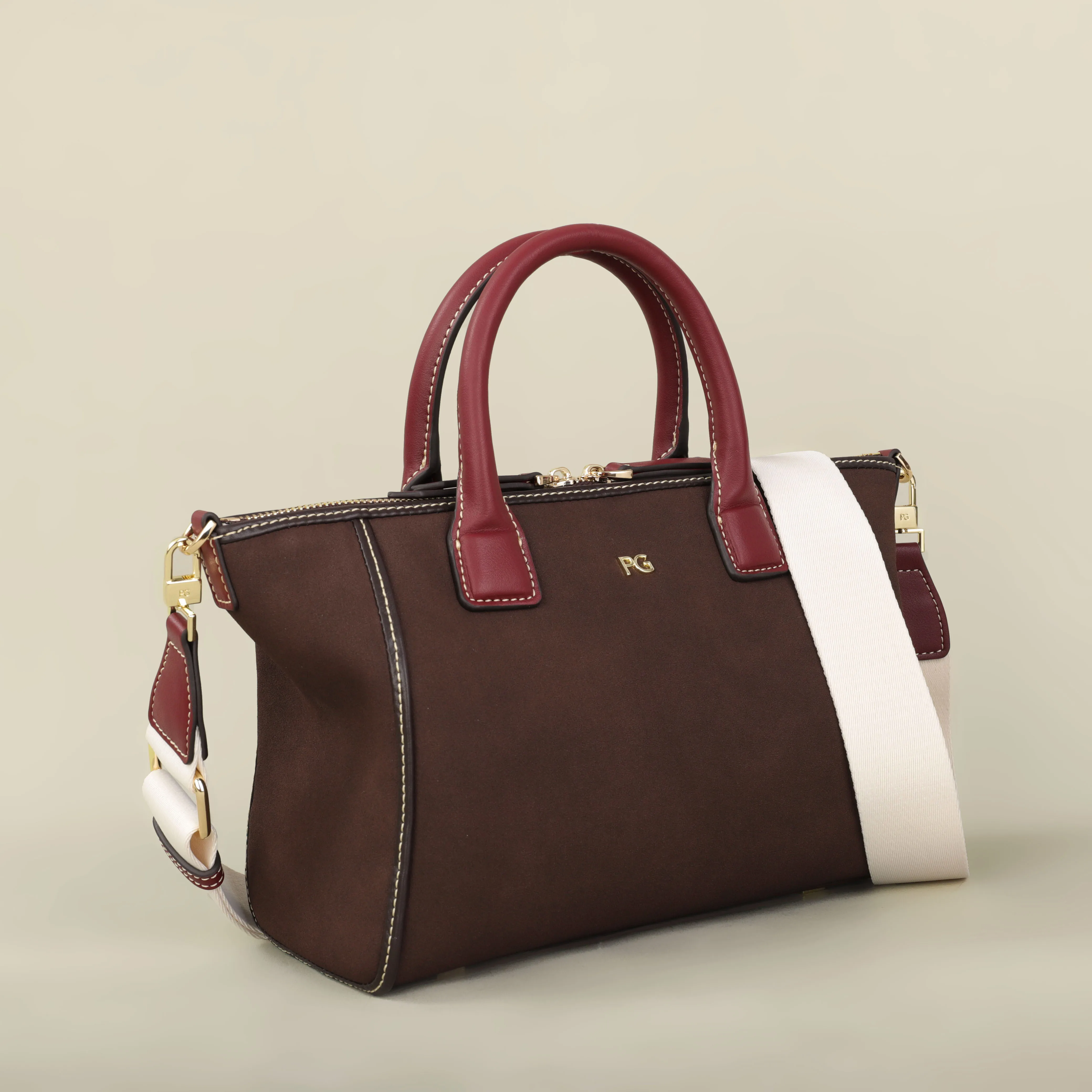 PG Damen Luxus-Tragetasche, Große Kapazität, Schulterhandtasche, Modisches Designer-Design, Casual, Hochwertig, Minimalistisch, Elegante Tasche – Detail 8