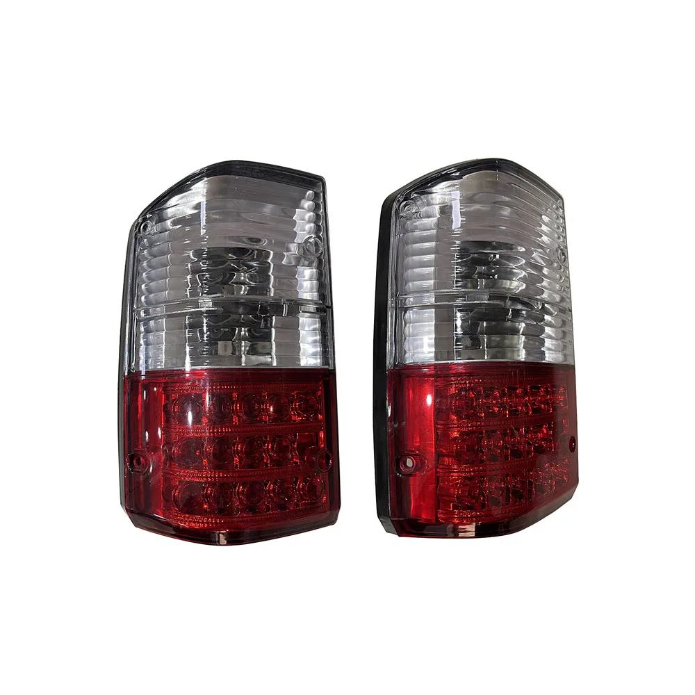 A Pair Car LED Taillight Brake Light for Nissan Safari Patrol Y60 Modified Rear Lamp 1987 to 1997  White  Red