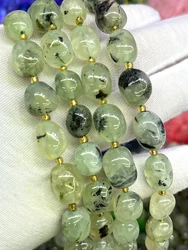 Natural Grape Crystal Conformal Prehnite Irregular Irregular Faceted Loose For Jewelry Making DIY Necklace Bracelet 15''10x15mm