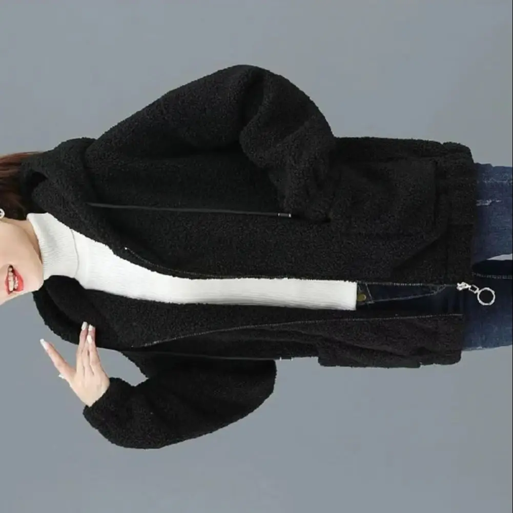 

Sherpa Jacket Zip Up Fuzzy Fleece Jacket Warm Fluffy Hooded Coats Women's Fleece Jackets Soft Heavy Fuzzy Sherpa Hoodies 2025