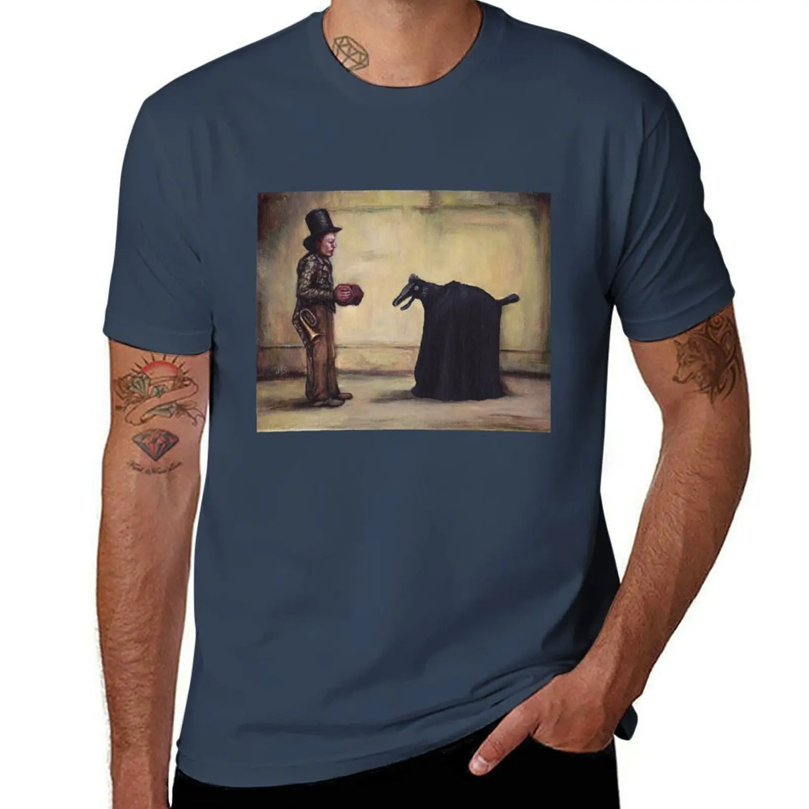 

The Hooden Horse T-Shirt Basic Short Sleeve T-Shirt for Men