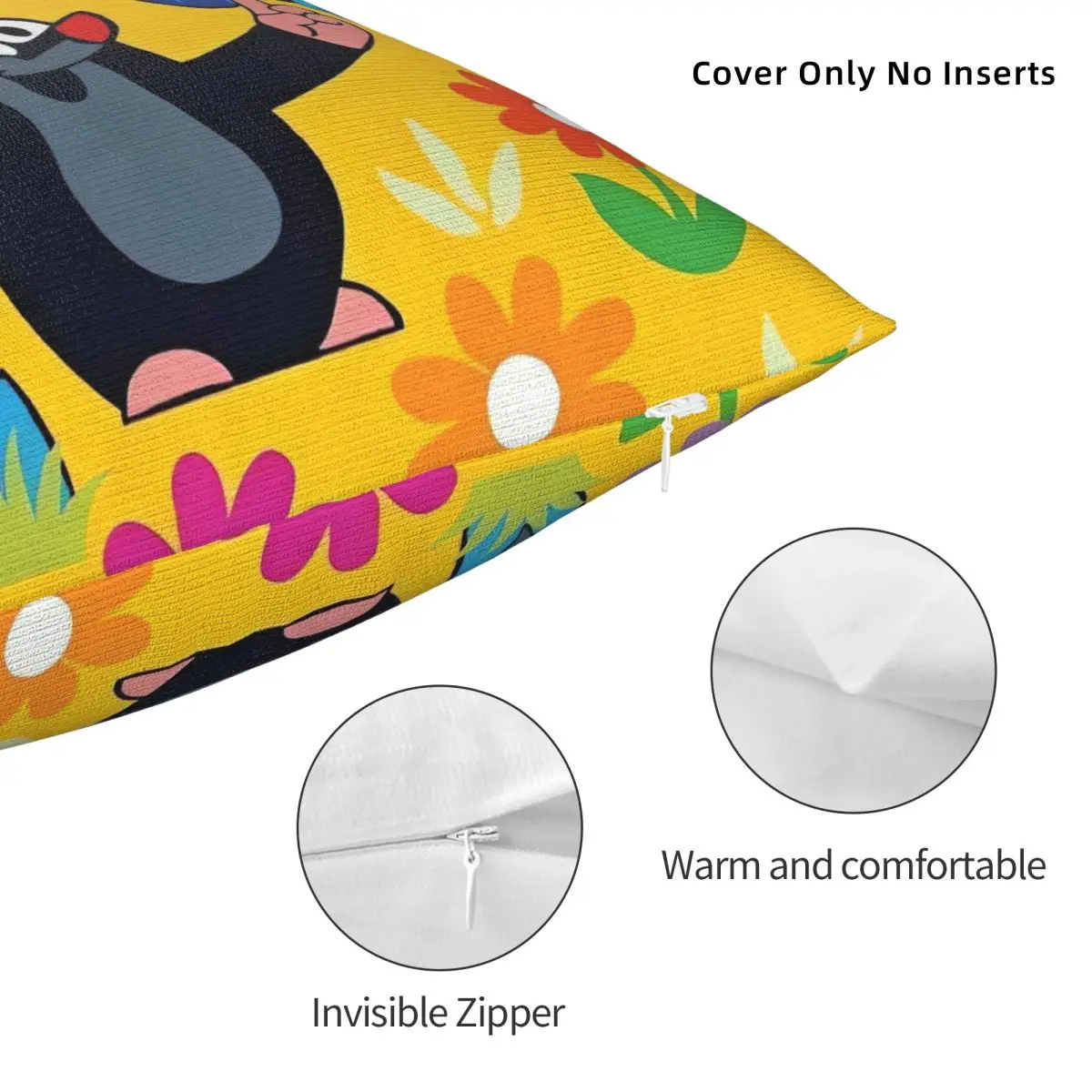 The Little Mole كيس وسادة فراشة الجدة غطاء وسادة تصميم ناعم غطاء الوسادة سادات ل أريكة غرفة نوم ديكور المنزل