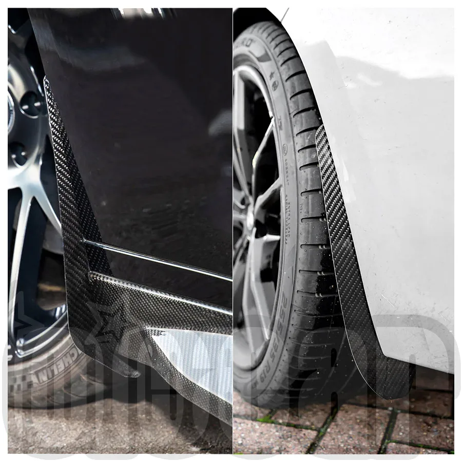 

OiOMOTORS Dry Carbon Fiber Front and Rear Splash Guards Arch Guards Mud Flaps Kit for BMW G20 G21 3Series 330i M340i
