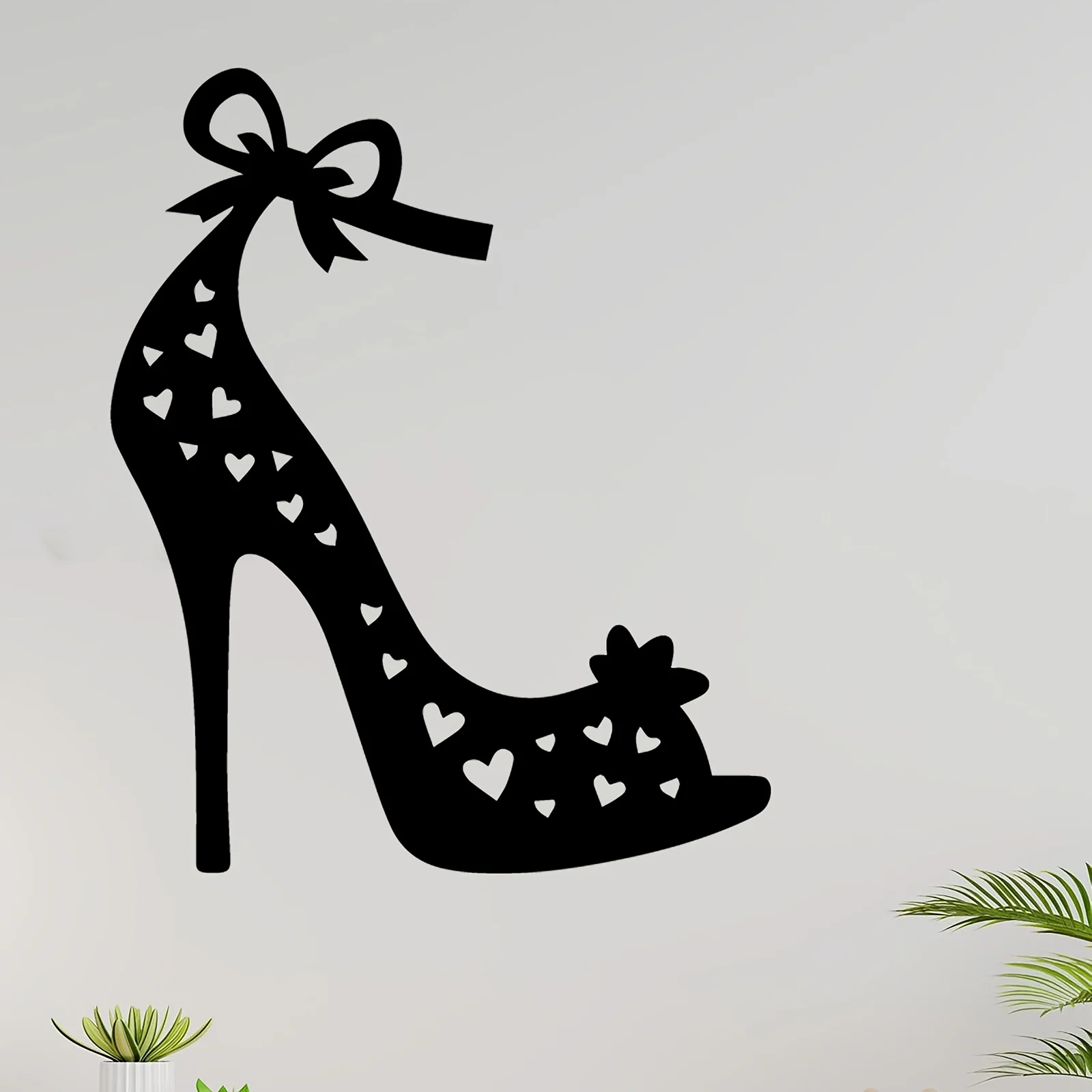 High Heel Iron Wall Art Rustproof Metal Decor Bedroom Balcony Holiday Home Rustproof Gift Ornament