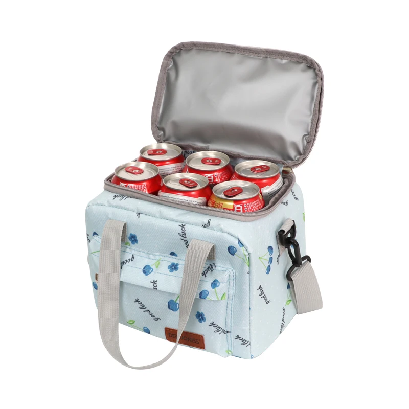 DENUONISS New Portable Cooler Bag Insulation Bag Can Hold 9 Cans Of Coke Leak-proof Outdoor Picnic Food Storage Bento Bag