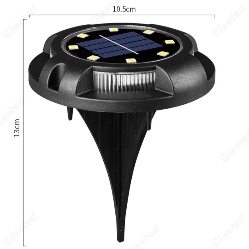 Novo led solar subterrâneo luz lateral iluminação ao ar livre à prova dwaterproof água pátio jardim gramado atmosfera decorativa plug in luz