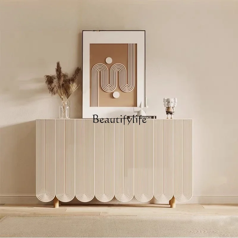 

ld 30Modern minimalist side cabinet Modern minimalist paint Light luxury entrance Living room locker Italian style