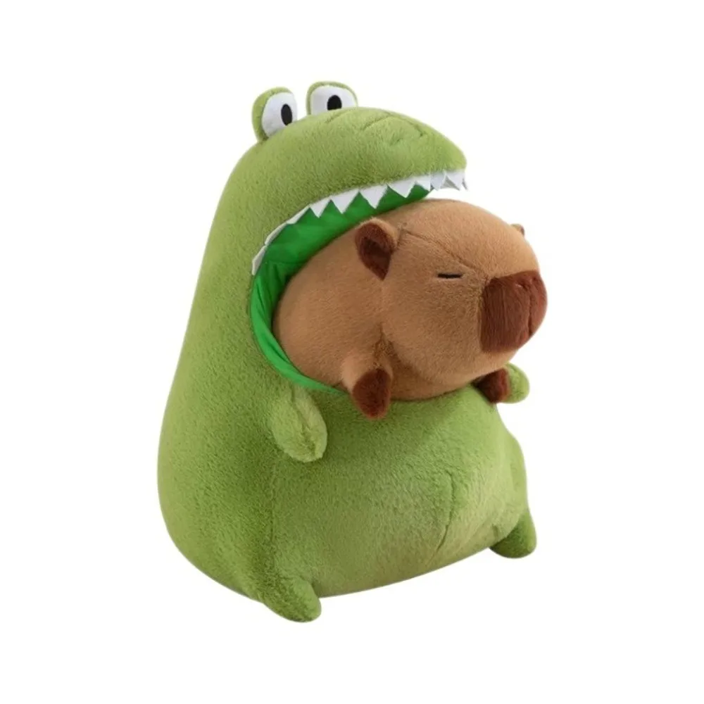 

Новая капибара, милая съемная мультяшная аниме-игрушка, зеленые крокодилы, мягкая подушка, подарок на день рождения