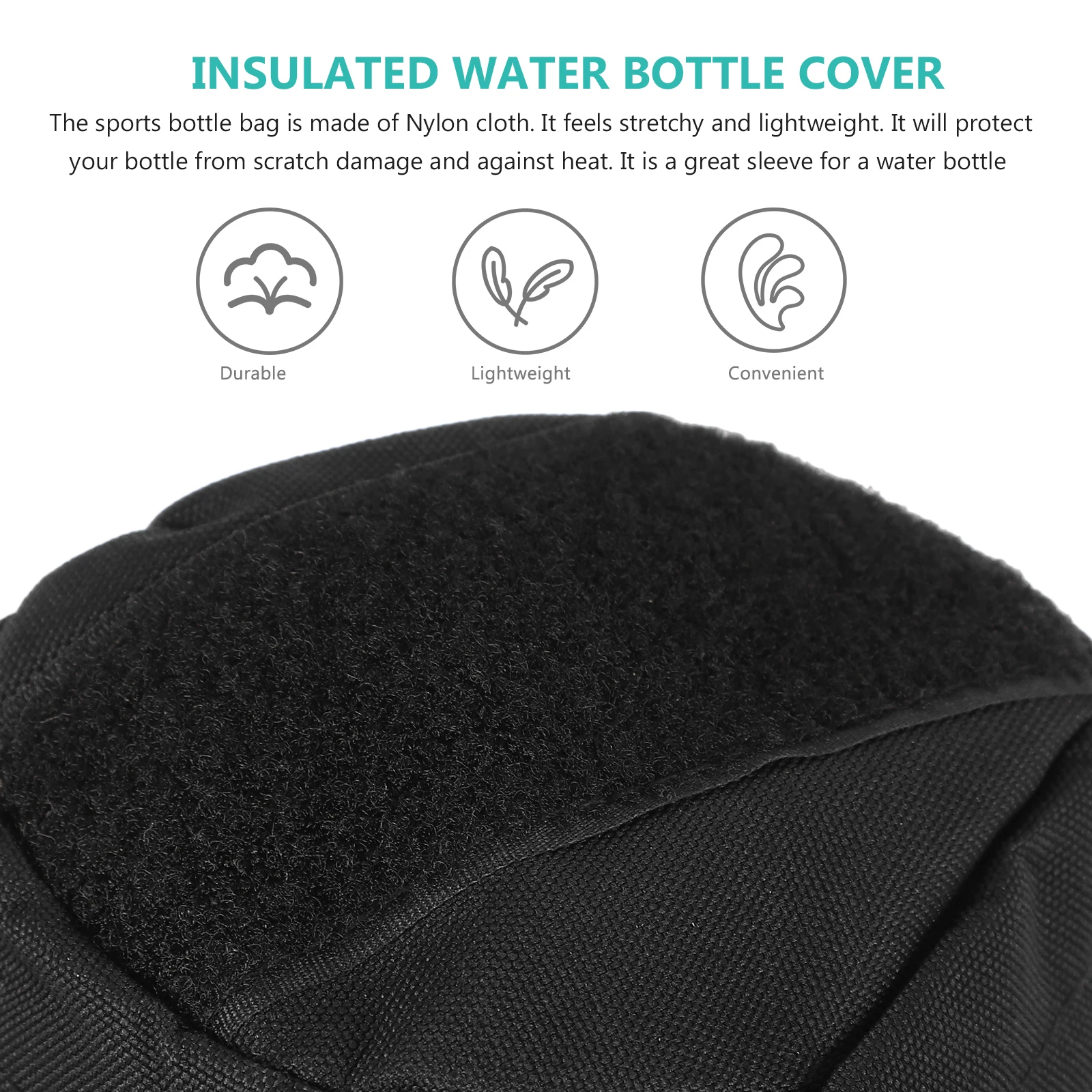 

1pc Water Bottle Bag Carrier Pouch Outdoor Hiking Camping Storage Sleeve Nylon Insulated Protective Lightweight Durable Portable